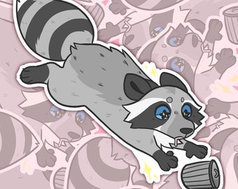 Raccoon Sticker | Car Decal | Trash Panda Accessory