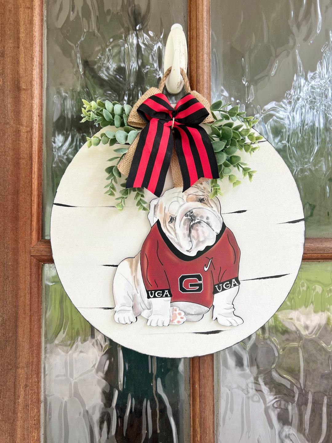UGA Bulldogs Door Hanger Athens, GA Bulldog Football Football Decor Go