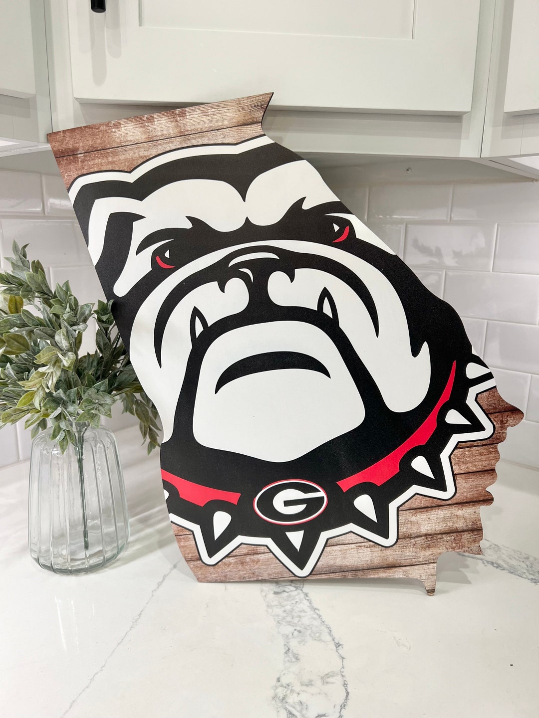 Wood UGA Cutout Sign Sports and Football Sign UGA Wall, Man Cave, Game Room Decor