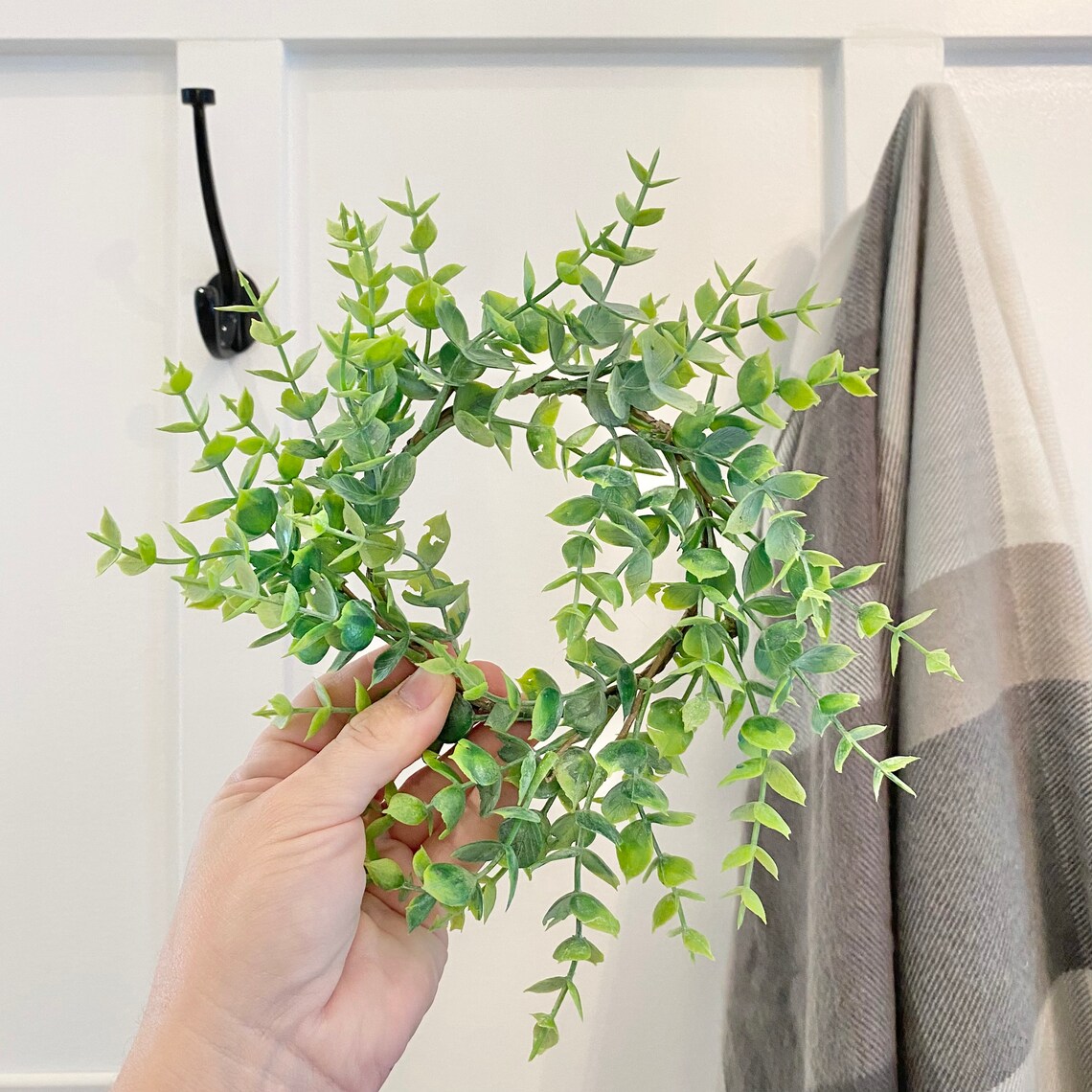 Candle Ring Greenery Wreath Home Decor Greenery Greenery & Etsy