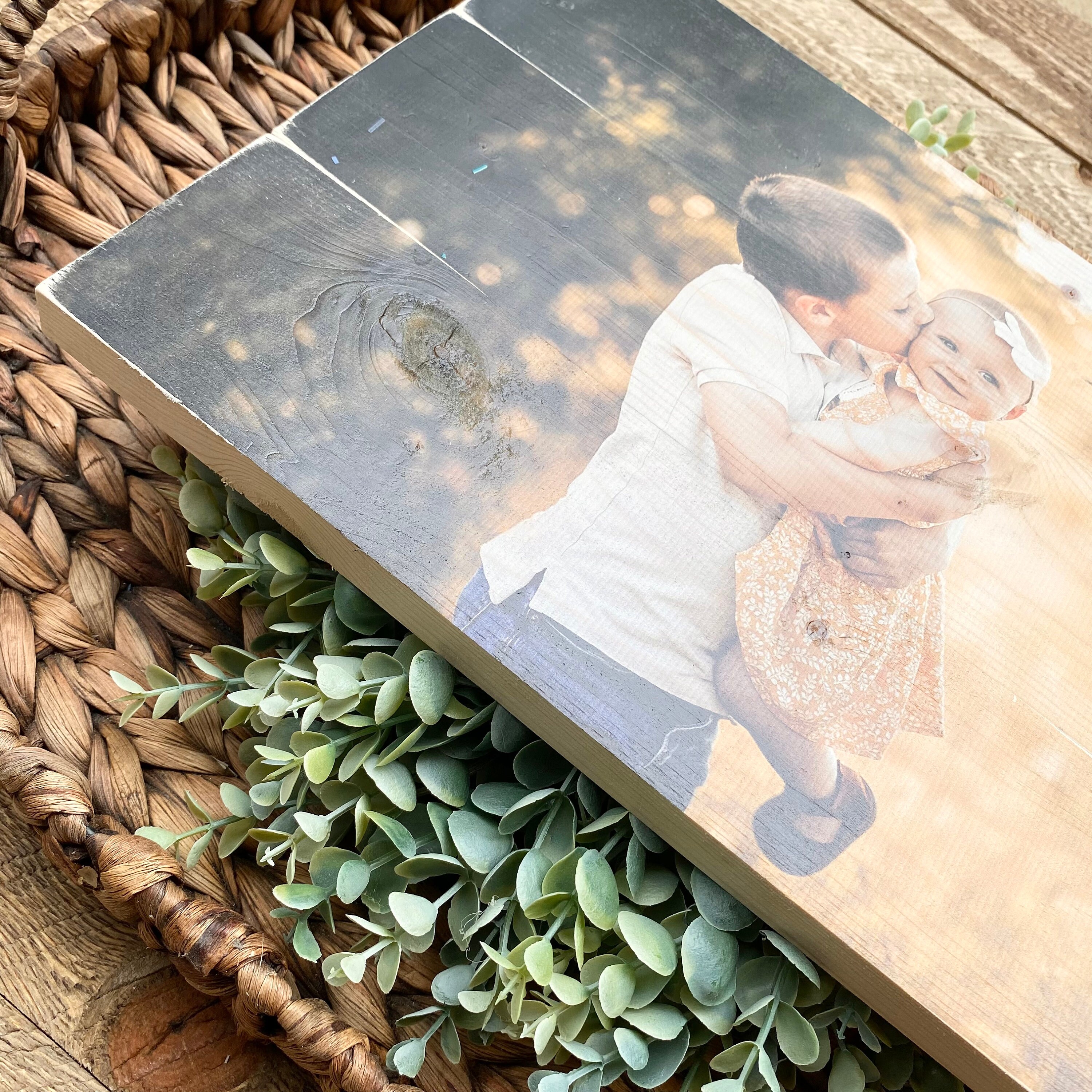 Custom Printed Photo Sign - Wooden Plank Photo Sign - Custom Made Gift ...