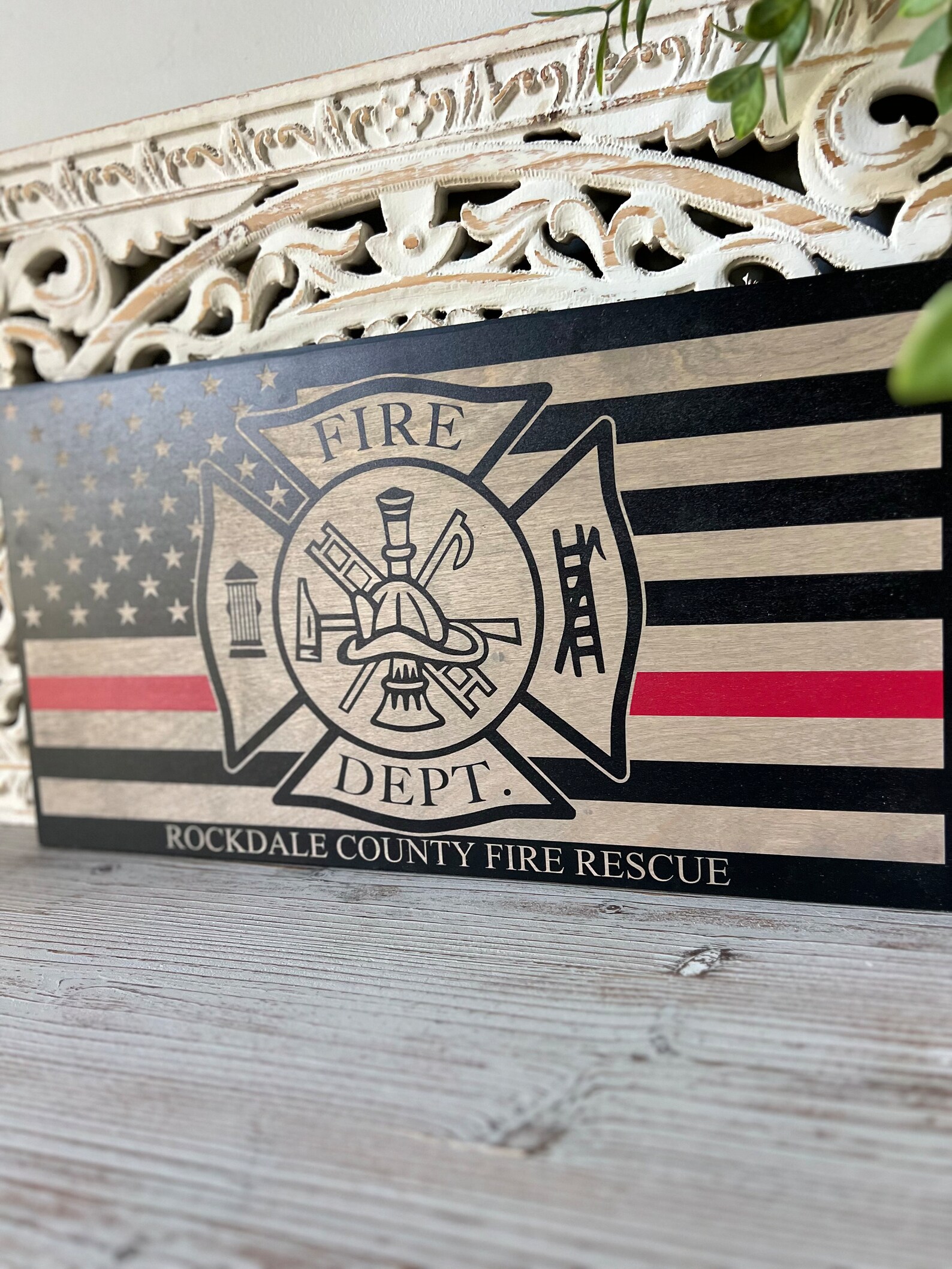 Firefighter, Fireman Keepsake Sign | Fire Rescue, Department | Fireman ...