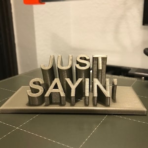 3D Printed Customizable Name Plate