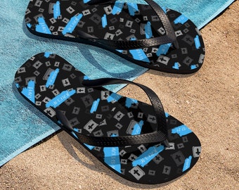 Patriotic Stars Beach Sandals Independence Day Shoes Accessories Unisex Flip-Flops Custom Summer Printed Flip Flops Pool Flip Flops