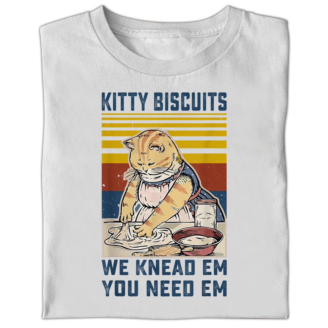 Kitty Biscuits We Knead Em You Need Em Classic Tshirt Kitty Etsy