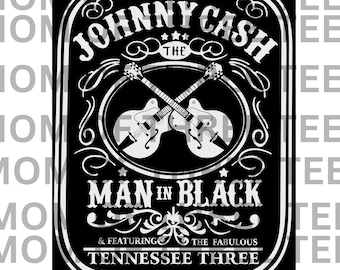 PNG DIGITAL Download FILE Johnny cash man in black