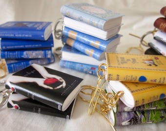 Miniature Book Earrings - Handmade Polymer Clay Jewellery