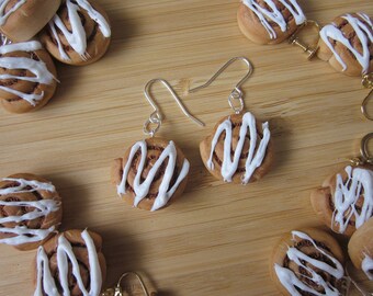 Cinnamon Roll Earrings