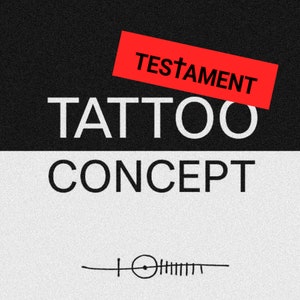 TESTAMENT tattoo promise and drawing for death sheet 04 image 1