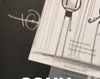 Impresión A5 "Soun" - 826 "Little Umbrella" + poema de Cecile Miolane