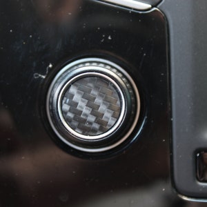 VW Golf MK7 GTI 3M 1080 Carbon Fiber Head Unit Power Button Decals Overlay FS