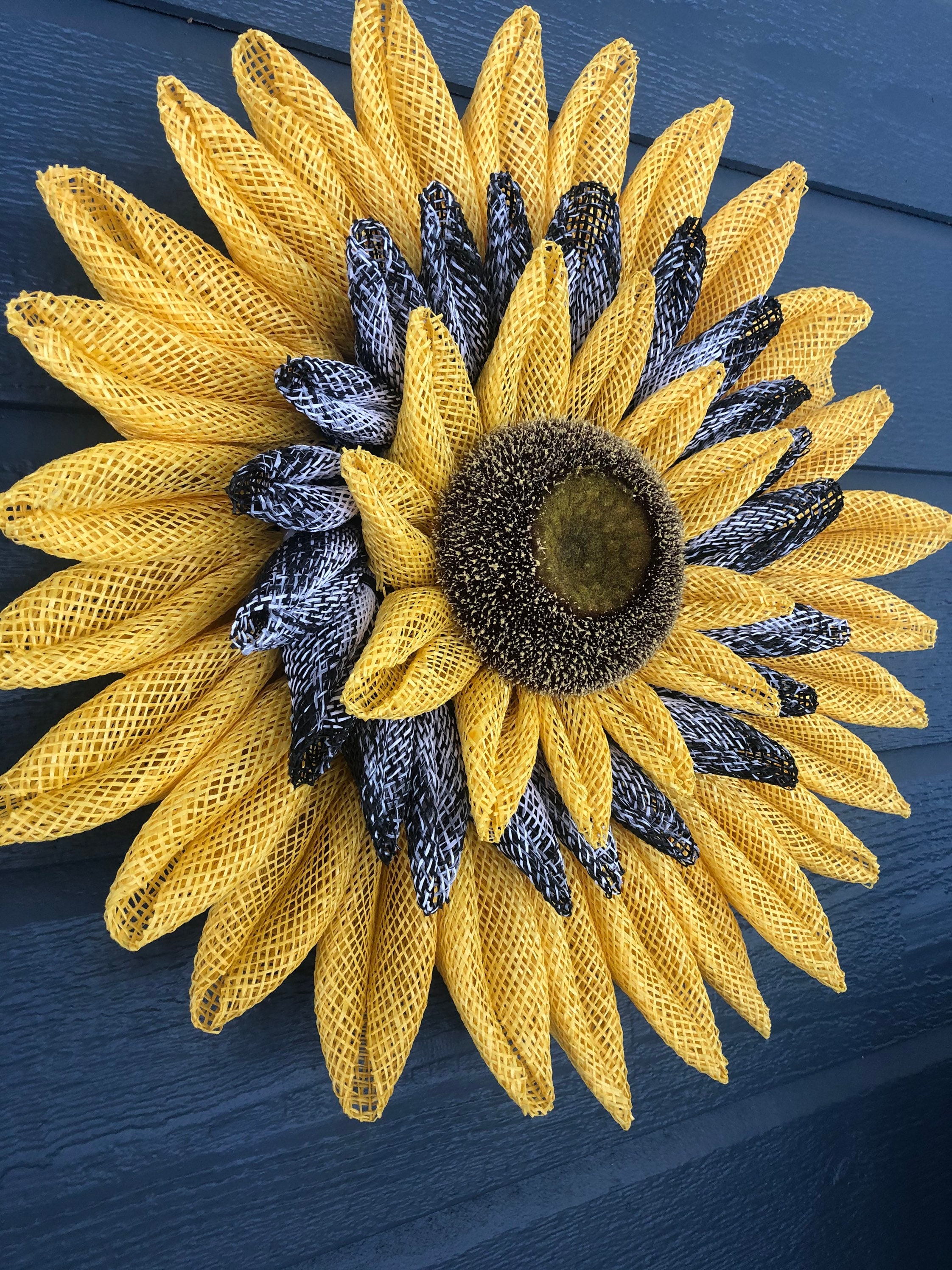 5 Sunflower Wreath Center Etsy