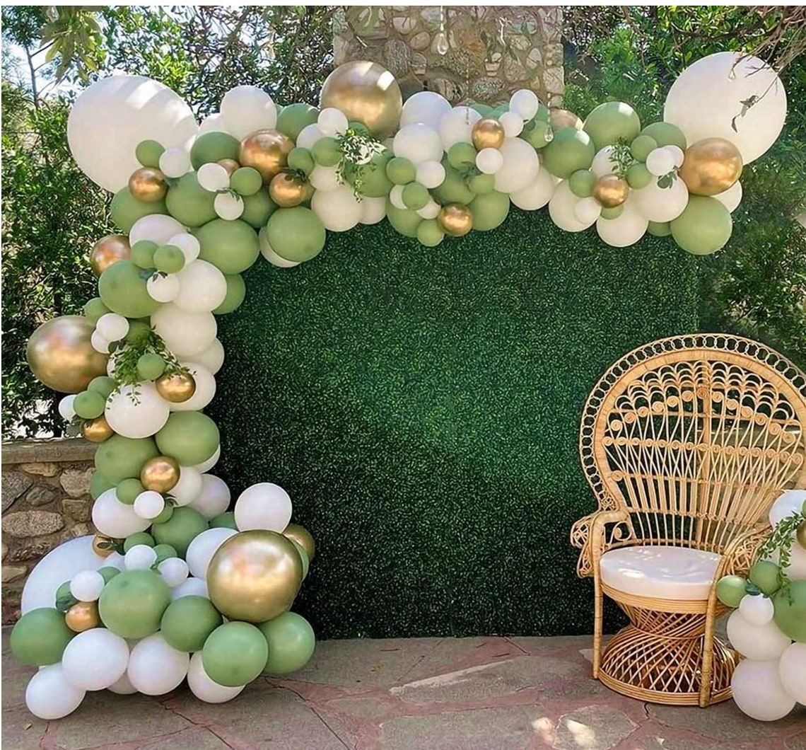 Eucalyptus Boho Balloon Garland for Bridal Shower DIY Balloon Arch birthday Party Balloon, Baby