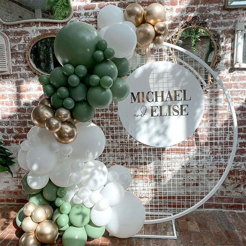 Eucalyptus Boho Balloon Garland for Bridal Shower DIY Balloon Arch birthday Party Balloon, Baby