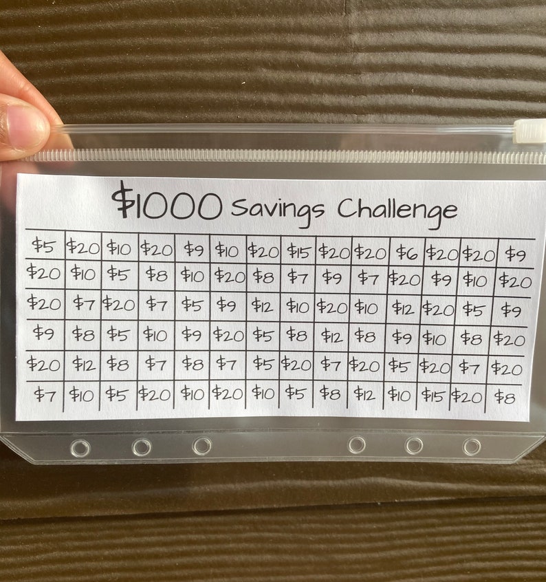 1000 Dollar Savings Challenge With Envelope | Budget Binder | Low Income & Low Budget | Sinking Funds 