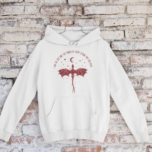 I am Infinite Fourth Wing Hoodie - Am The Sky And The Power Of Every Storm That Has Ever Been Sweatshirt - Dragon Rider Sweatshirt