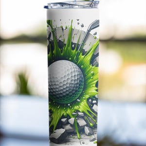 3D Golf Design Tumbler - Golf lover Tumbler - Golf Tumbler - Tumbler for Him