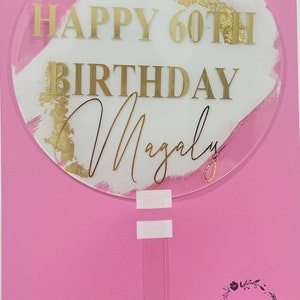 Acrylic Cake Topper