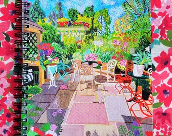 Notebook. Summer in Full Bloom, Charlton. A5 (14 x 21cm) lined paper from original artwork