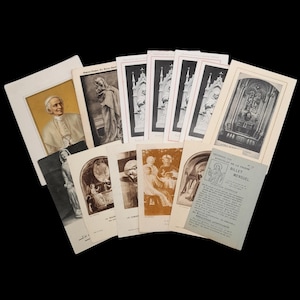 Lot de 13 cartes de messe anciennes et vintage, cartes de prière, cartes de saint datant de la fin des années 1800 au milieu des années 1900