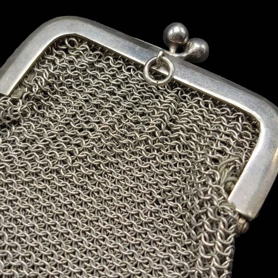 Antique chain mail original coin purse, Antique Walle… Gem