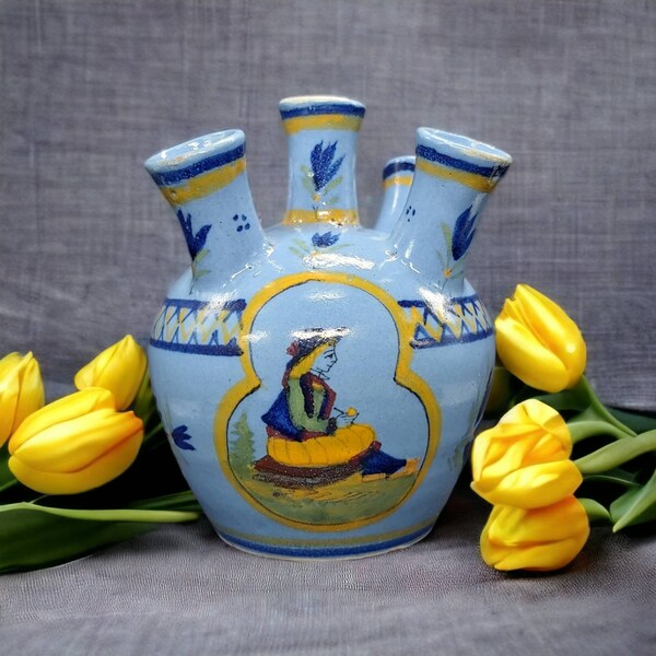 Antique Tulip Vase Etsy