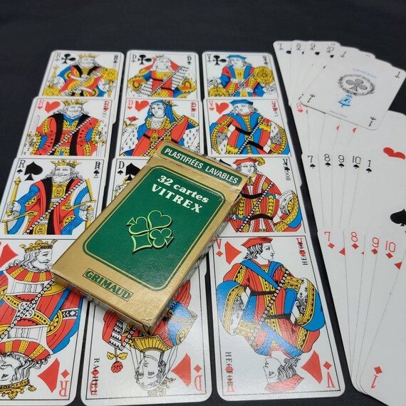 Vintage French Complete Piquet Card Deck Playing Cards Etsy