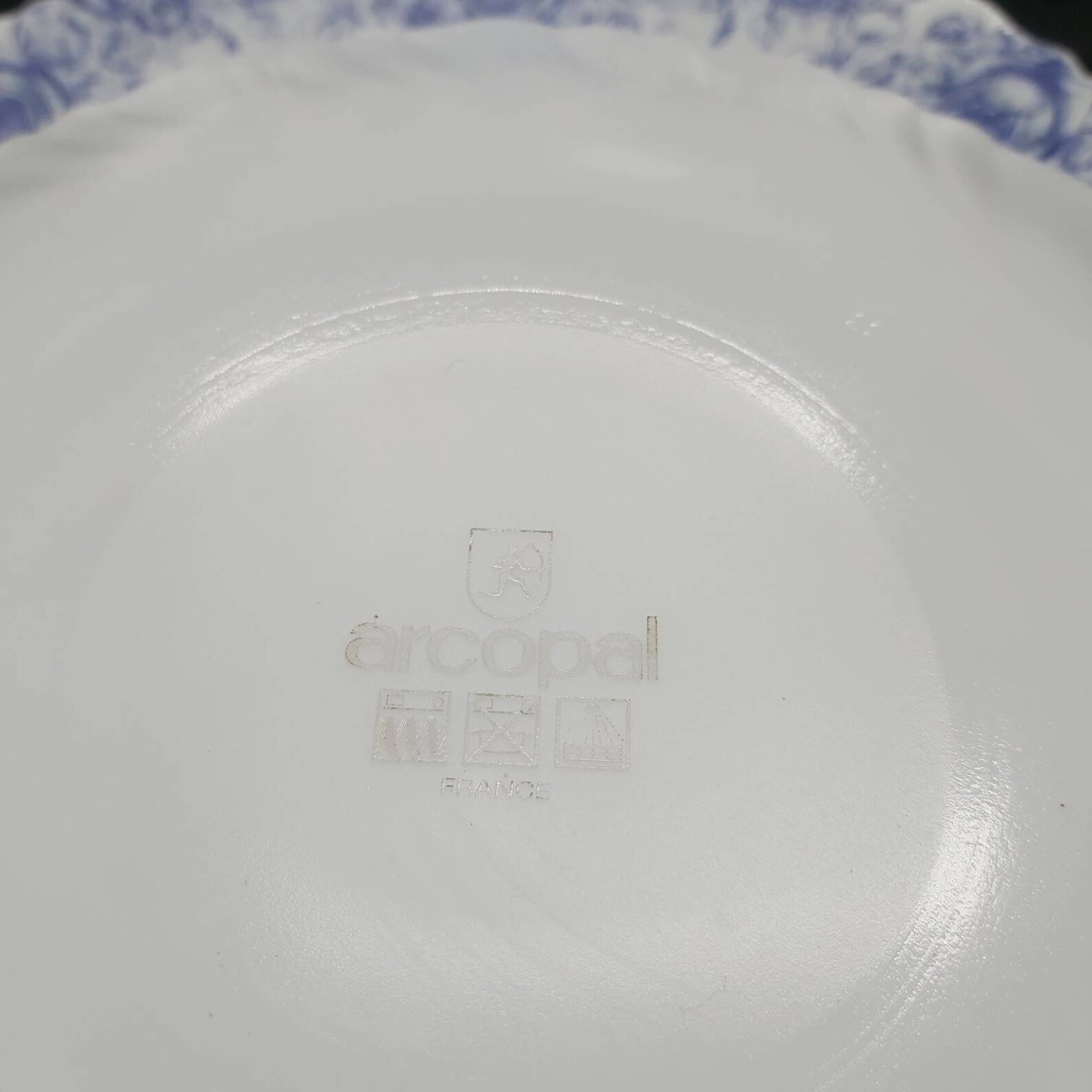 Set of 6 Side Plates Dessert Plates Vintage White Milk Glass Etsy