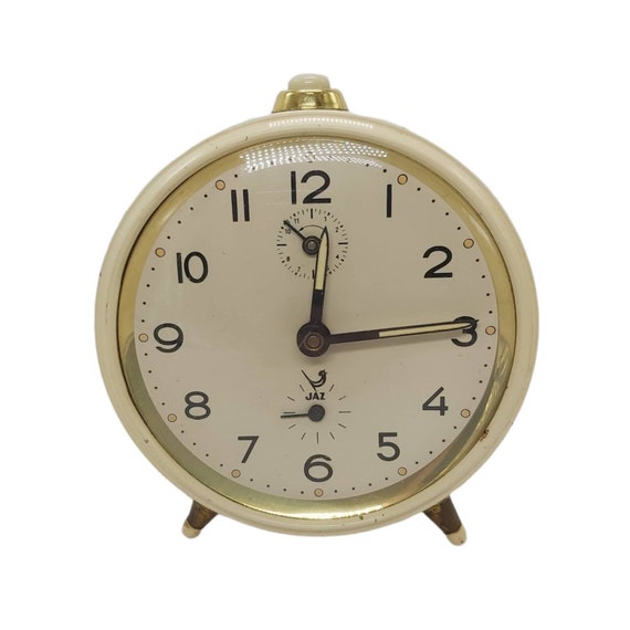 Independientemente podar Noble Jaz francés vintage reloj despertador mecánico de cuerda - Etsy España