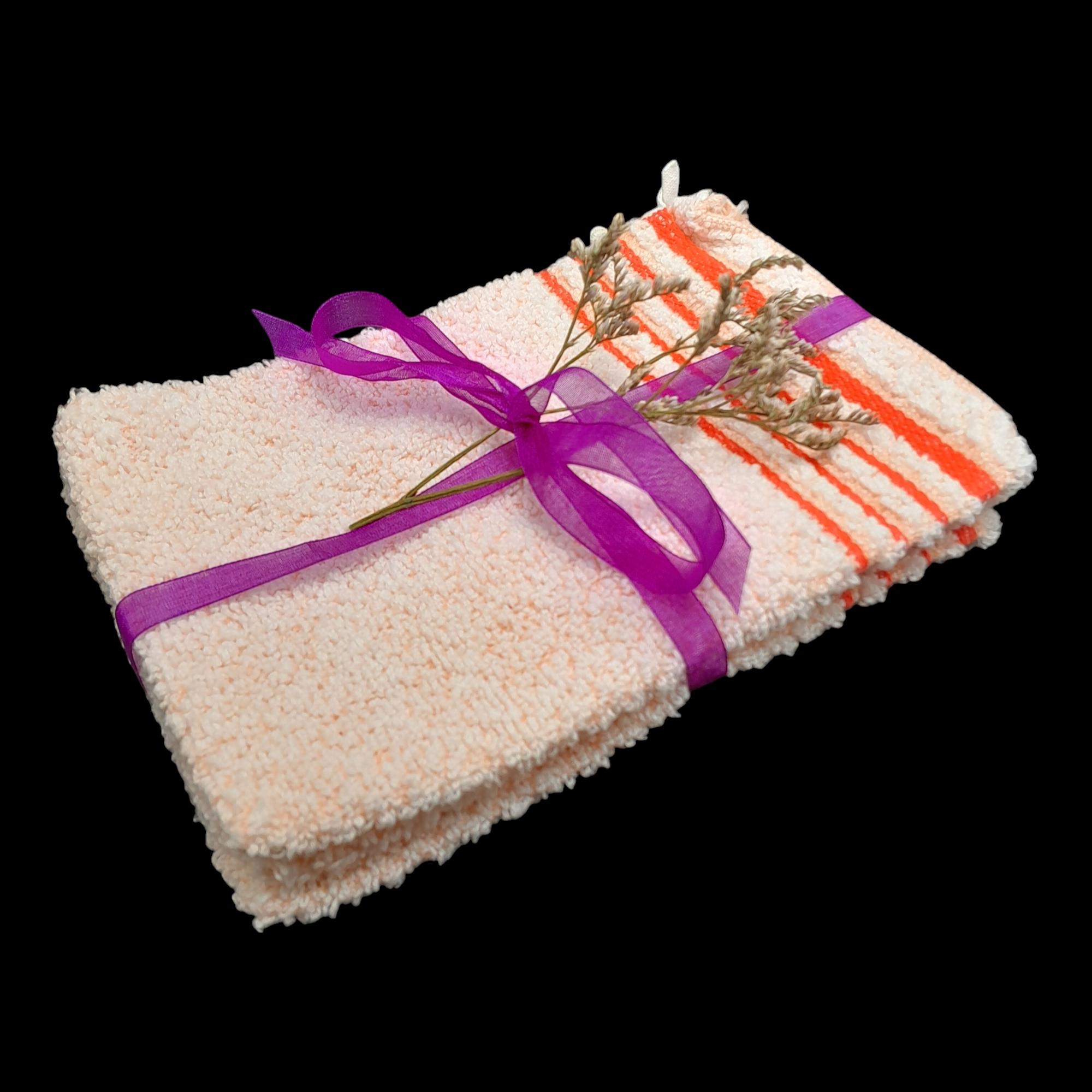 Vintage French 1960s Exfoliating Mitt Scrub Washcloths Set of 3 | Exfoliating towel | Scrub Towel | Bath Mitt (Unused and Cleaned)