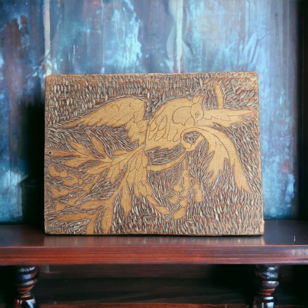 Antique French Wooden Cigar Box, Jewellery Box, Trinket Box, Hand