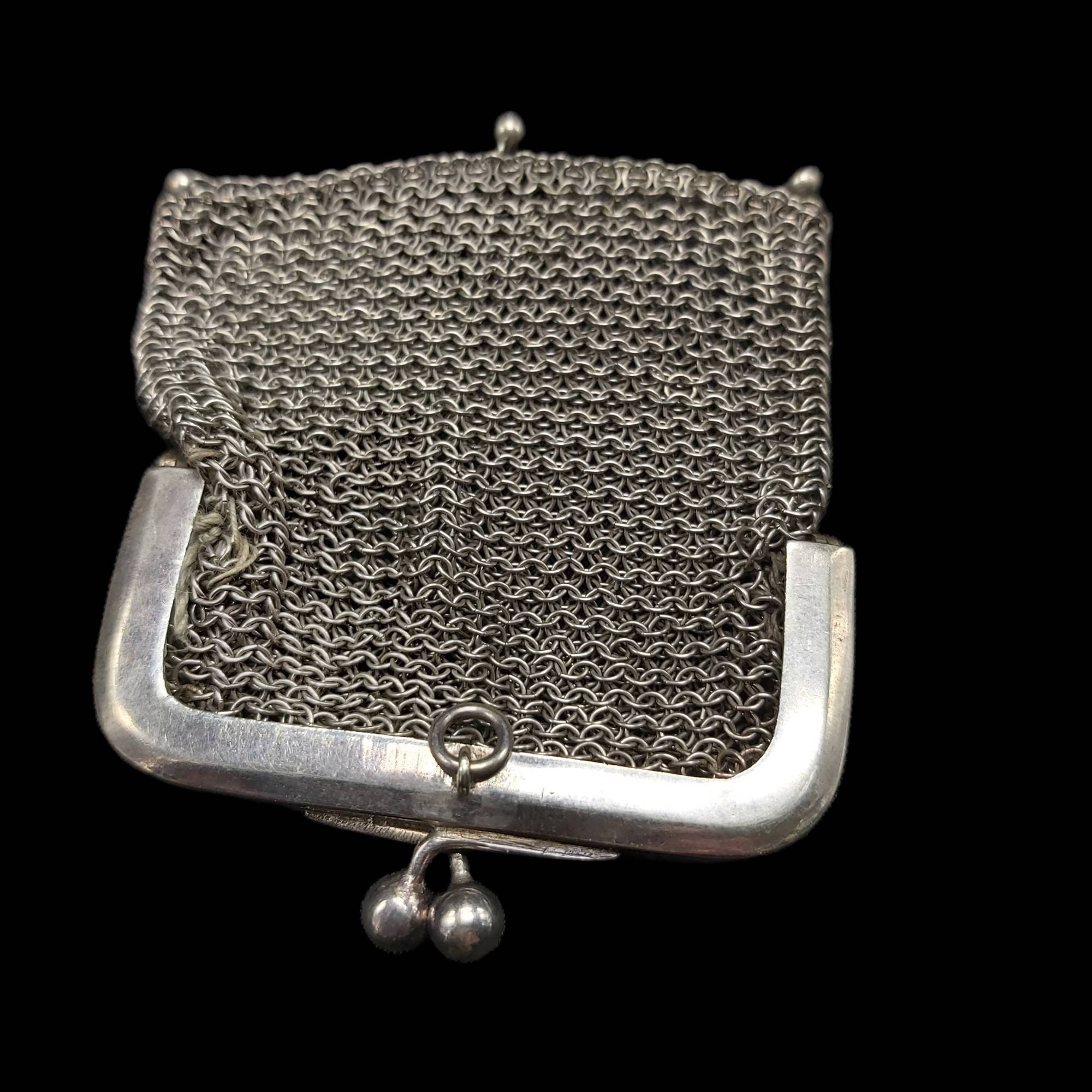 Antique Chain Mail Original Coin Purse Antique Wallet Etsy