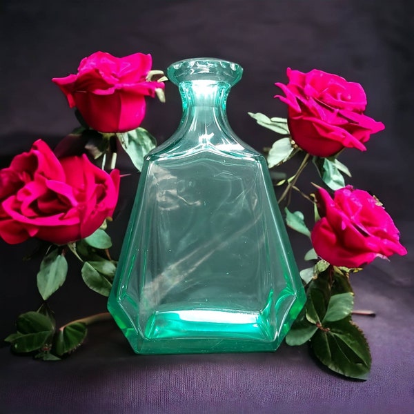 Depression Glass Decanter Set Etsy