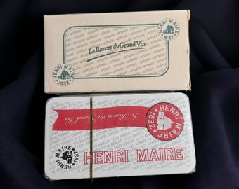 Cartes de jeu de tarot françaises vintage, Jeu de tarot, cartes de tarot, françaises, cartes promotionnelles « Henri Maire », 78 cartes, cartes à jouer Carta Mundi