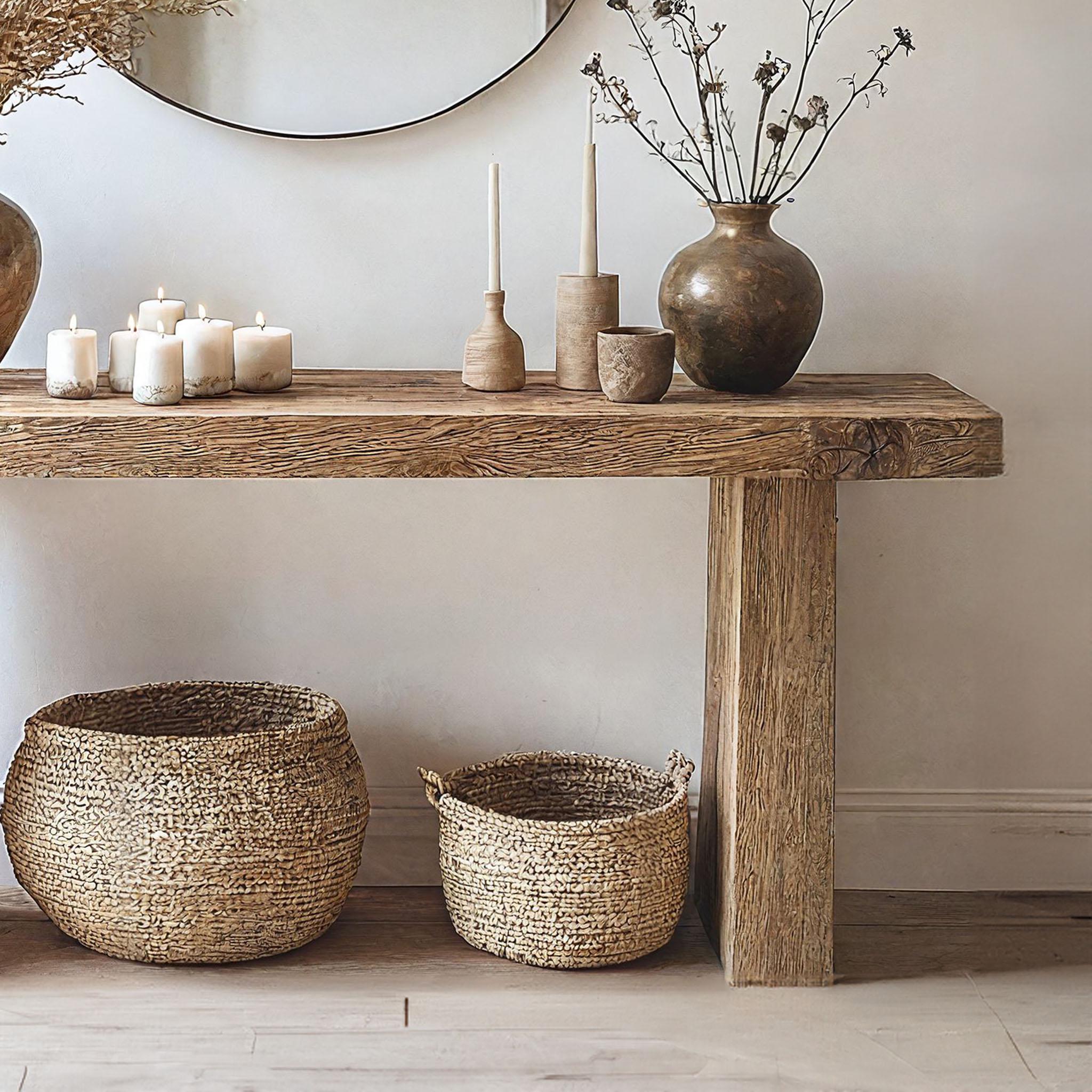 Live Edge Table Entry Way Table Handmade Rustic Natural Wood Console ...