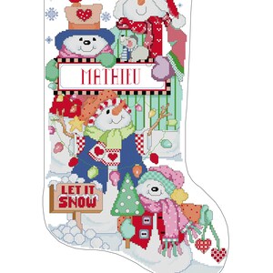 Christmas boot &quot;let it snow&quot;