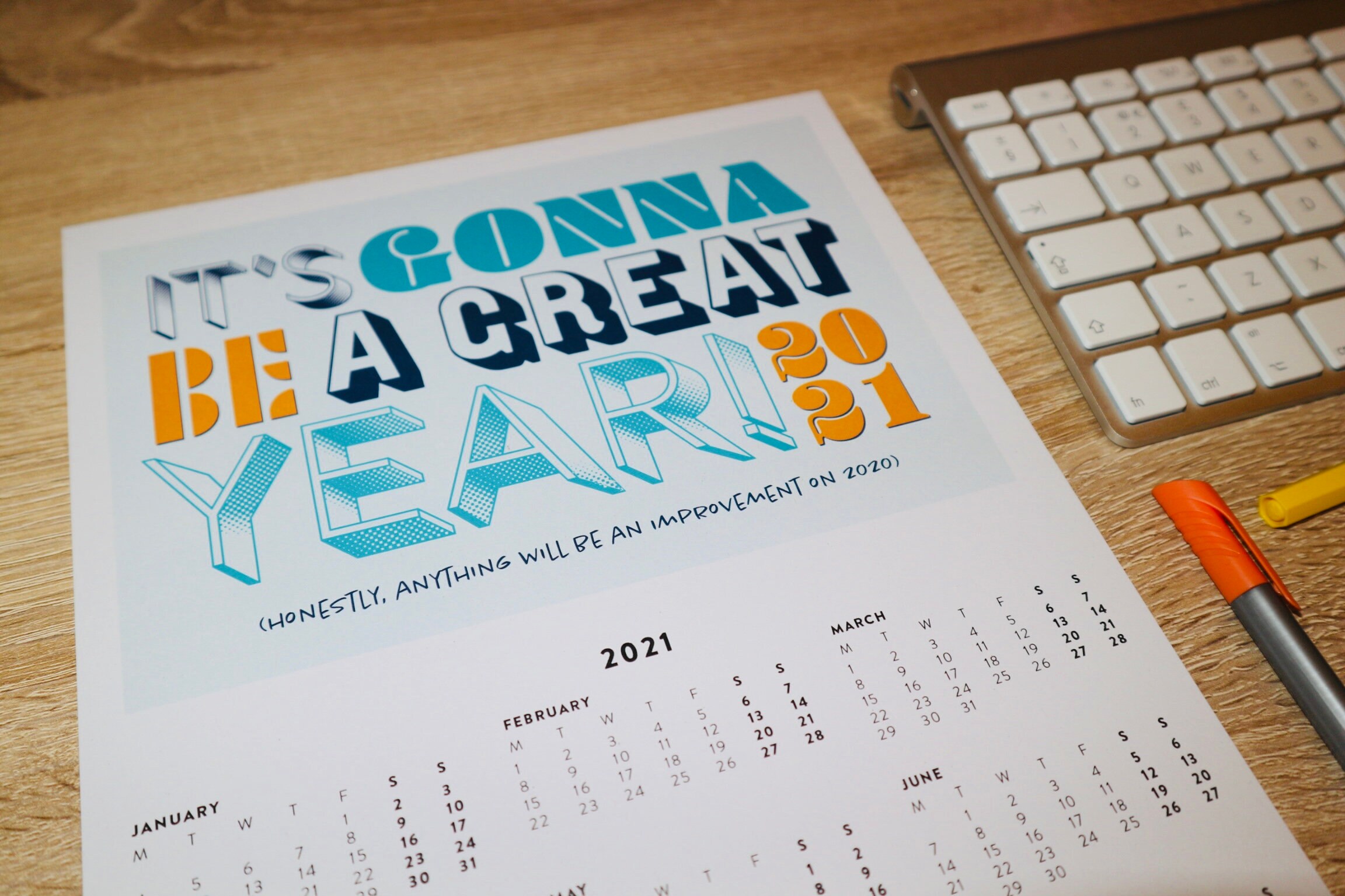 2021 It's Gonna be A Great Year A4 Calendar Etsy