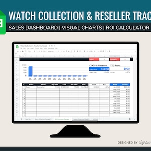 Watch Collection & Reseller Dashboard | Watch Flipping and Inventory Template | Profit Tracker | Seller Google Sheet