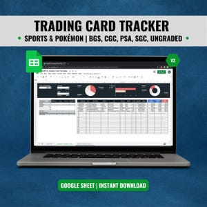2025 Trading Card Spreadsheet Tracker | Graded Card Listings | BGS, CGC, PSA & mehr | Basketball, Fussball, Pokémon, One Piece
