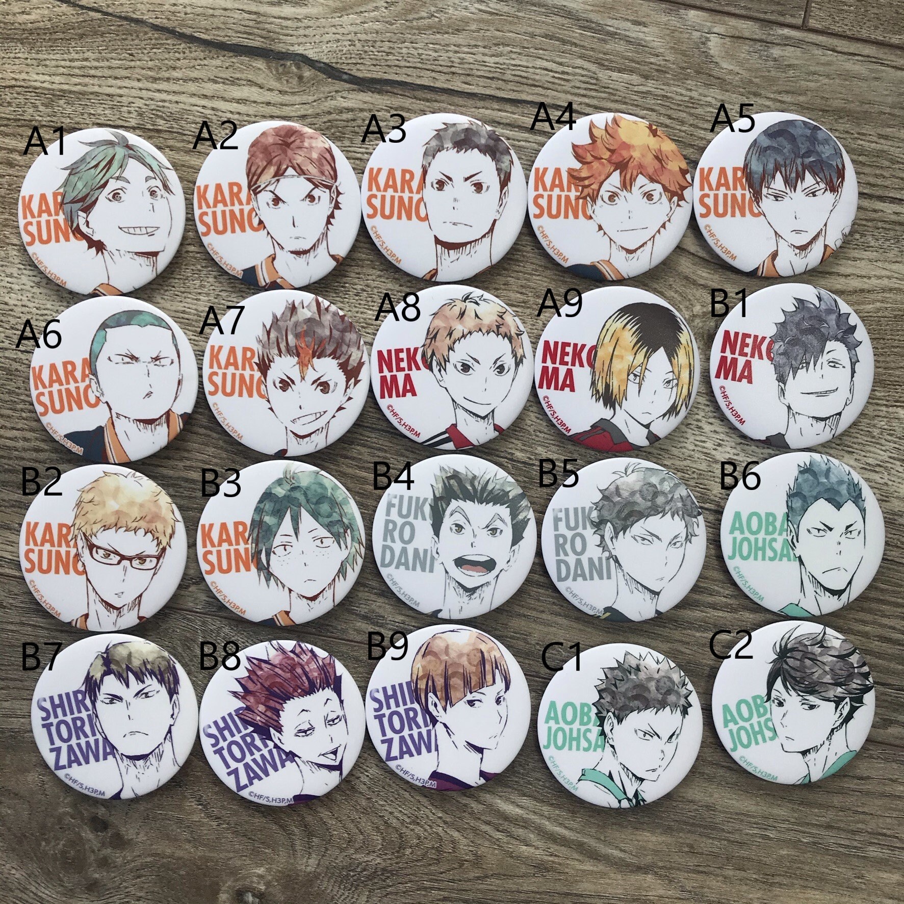 Haikyuu haikyu pins haikyuu badges Etsy