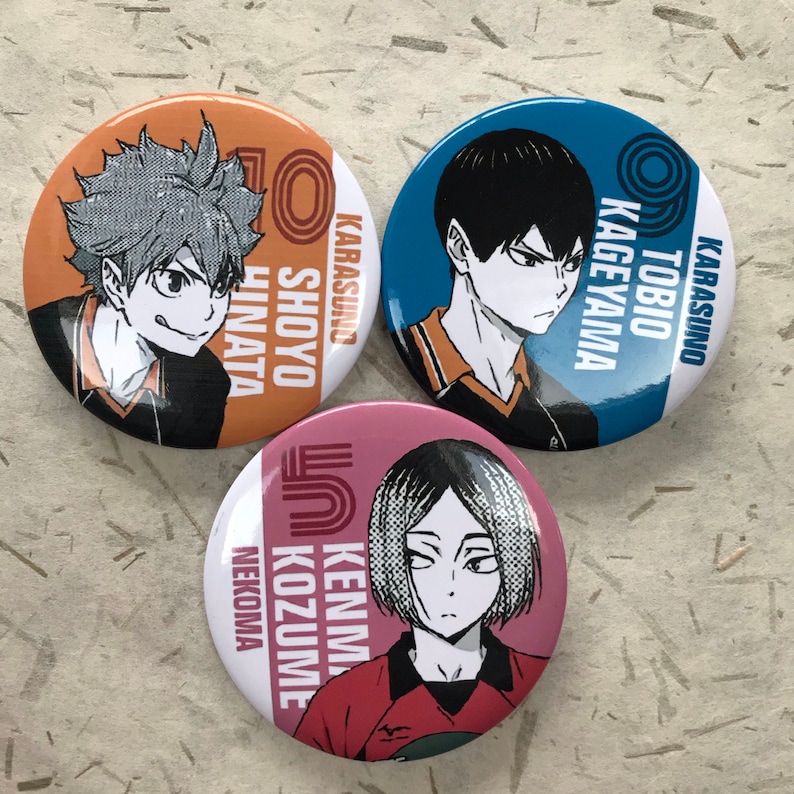 Haikyuu haikyu pins haikyuu badges Etsy