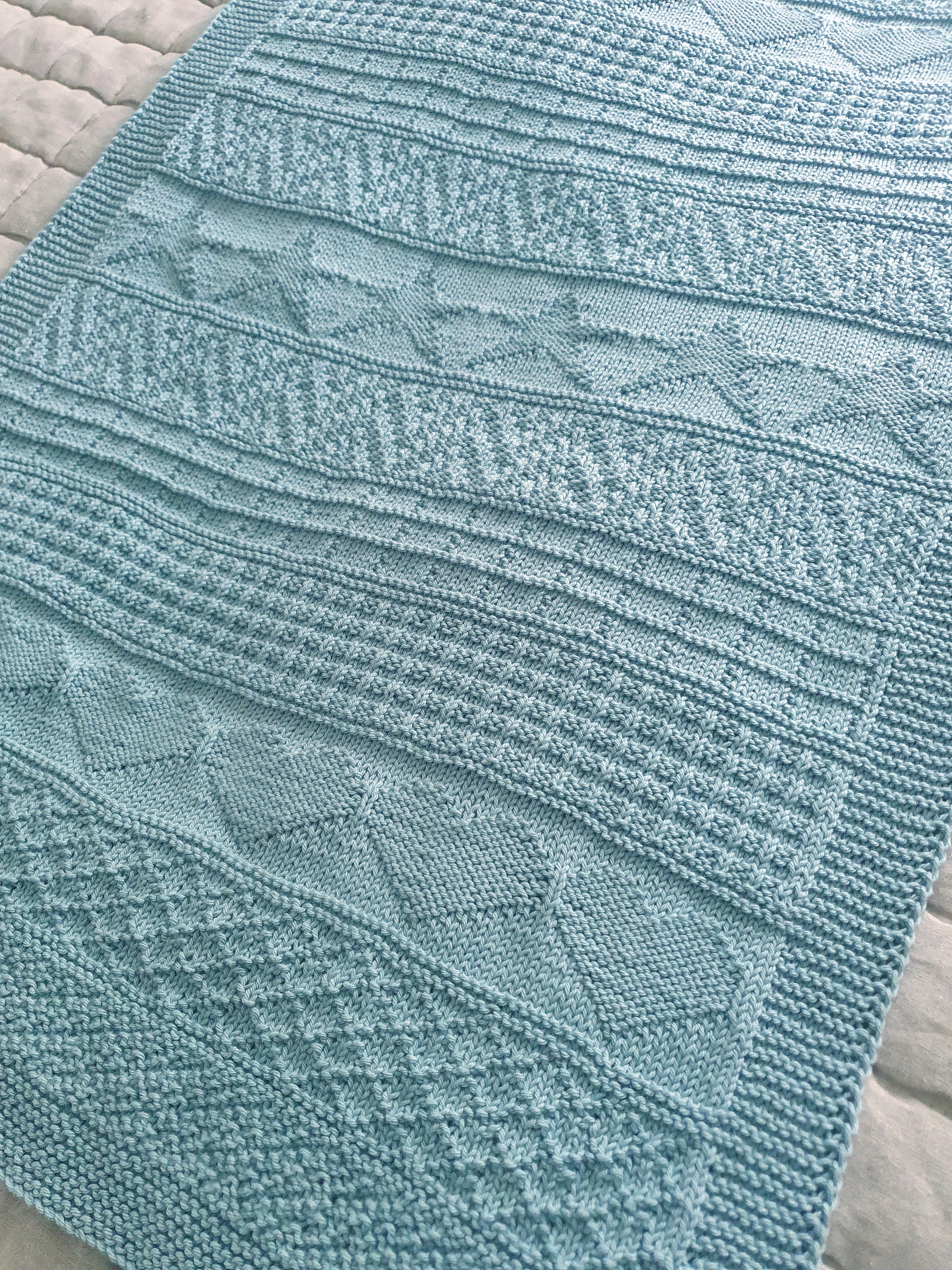 Hand knit baby blanket - Etsy 日本