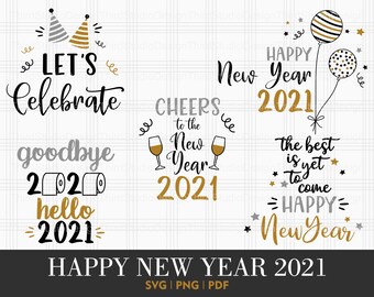 Nouvel An Svg Etsy