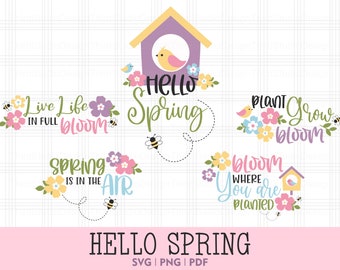 Download Spring Svg Bundle Etsy
