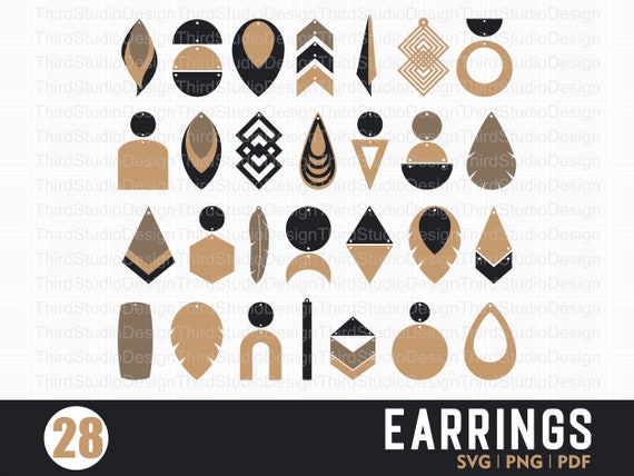 Buy 100 Designs Bundle Stud Earring SVG Stud Earrings SVG Bundle Online in  India  Etsy