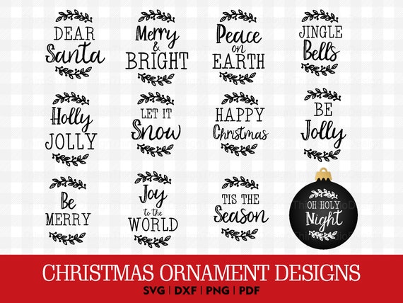 Download Christmas Ornament Svg Bundle Merry Christmas Svg Etsy