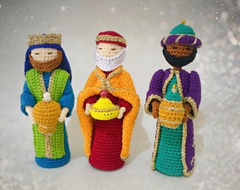 Nativity Set 2 Three Wise Men crochet pattern (Drie Koningen haakpatroon)