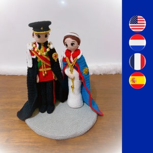 William & Catherine, prins en prinses van Wales digitaal haakpatroon in Nederlands