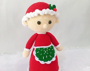 Mrs Claus crochet pattern - haakpatroon