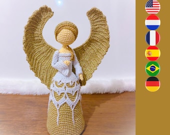 Angelica Christmas angel digital crochet pattern